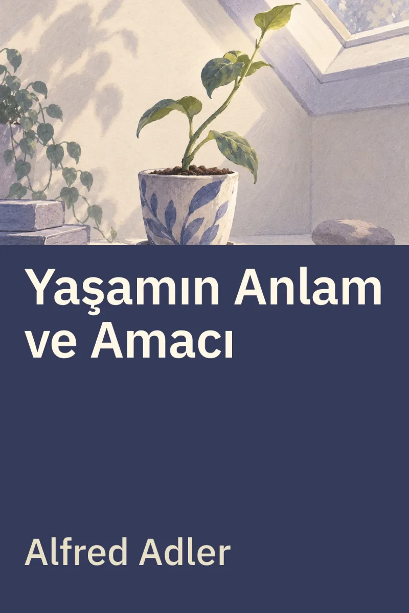 Yaşamın Anlam ve Amacı — Alfred Adler özgün kitap illüstrasyonu