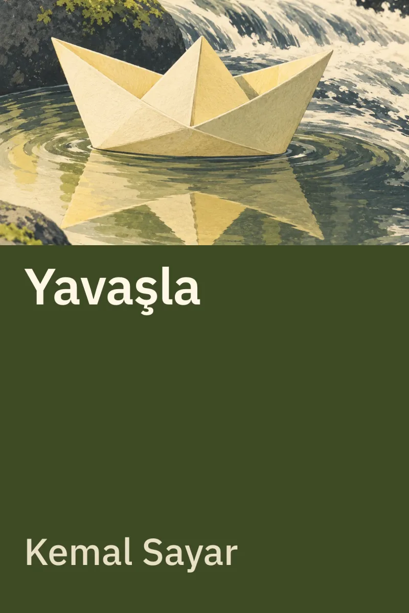 Yavaşla — Kemal Sayar özgün kitap illüstrasyonu