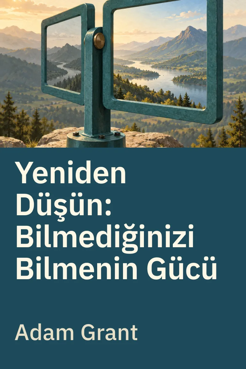 Yeniden Düşün: Bilmediğinizi Bilmenin Gücü — Adam Grant özgün kitap illüstrasyonu