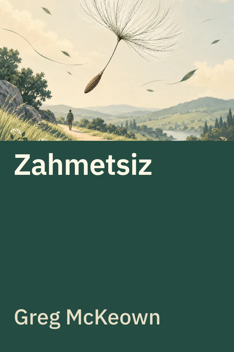 Zahmetsiz: Önemli İşleri Yapmayı Kolaylaştırın — Greg McKeown özgün kitap illüstrasyonu
