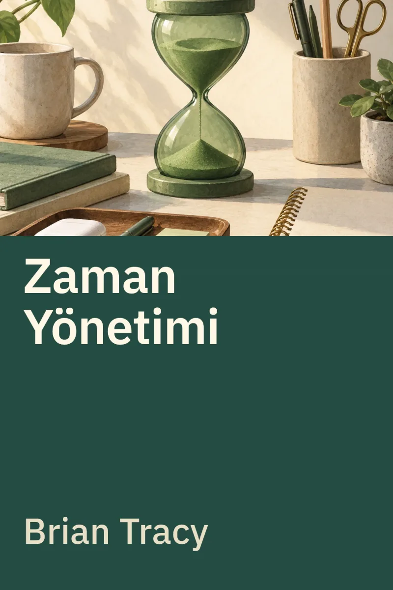 Zaman Yönetimi — Brian Tracy özgün kitap illüstrasyonu
