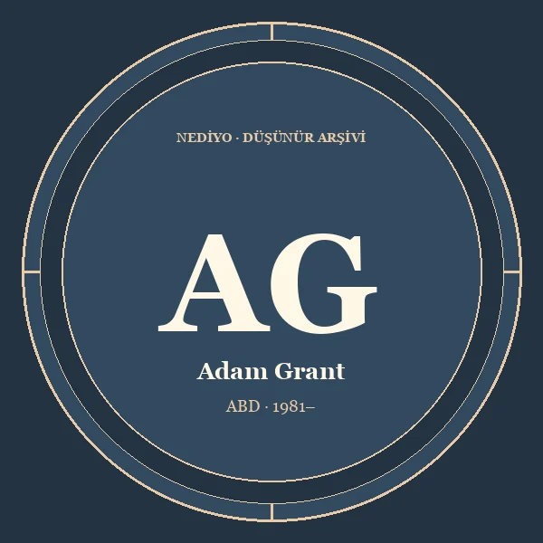 Adam Grant düşünür portresi