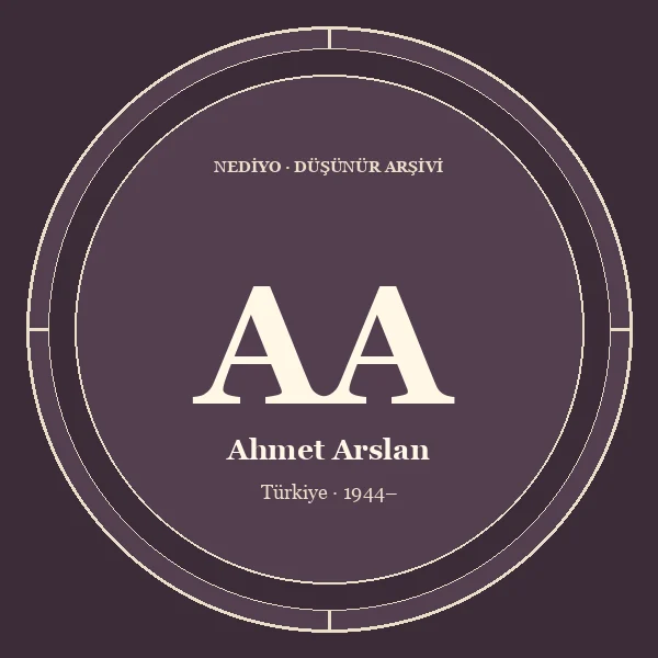 Ahmet Arslan düşünür portresi