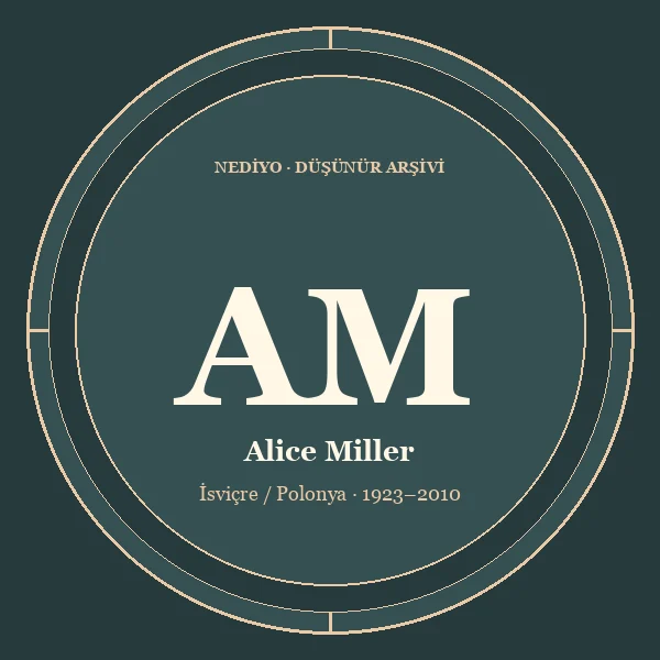 Alice Miller düşünür portresi