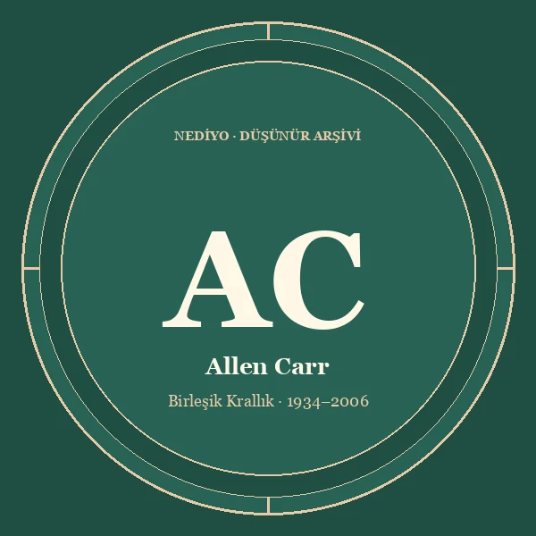 Allen Carr düşünür portresi