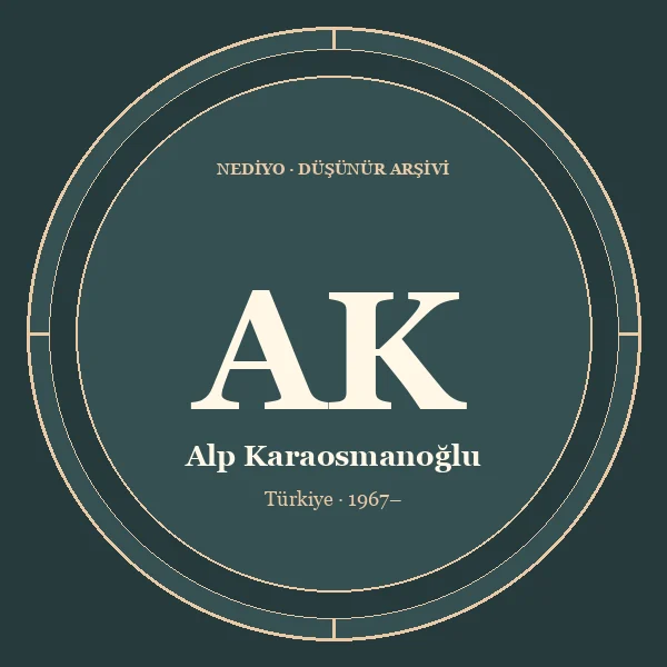 Alp Karaosmanoğlu düşünür portresi