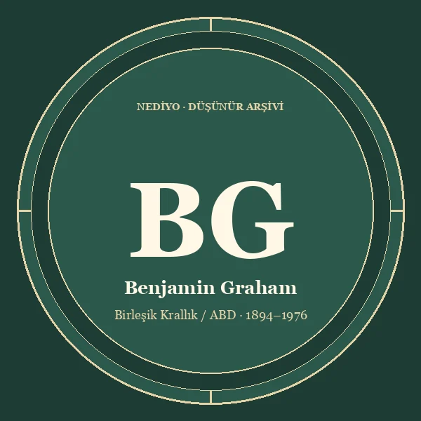 Benjamin Graham düşünür portresi