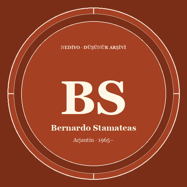 Bernardo Stamateas düşünür portresi