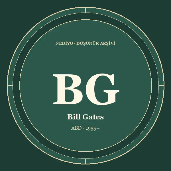 Bill Gates düşünür portresi