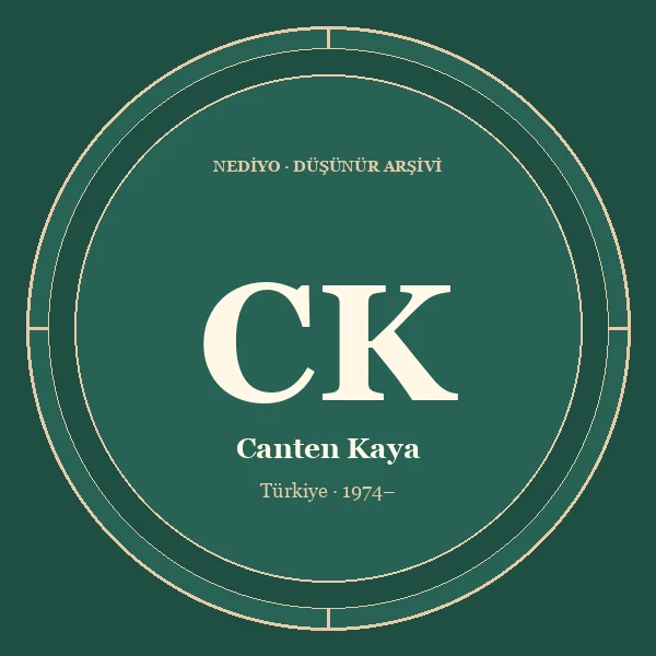 Canten Kaya düşünür portresi