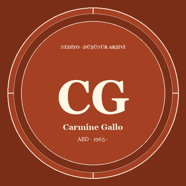 Carmine Gallo düşünür portresi