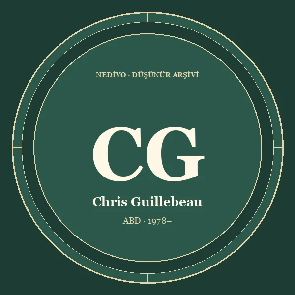 Chris Guillebeau düşünür portresi