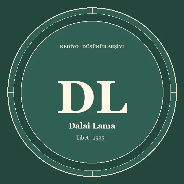 Dalai Lama düşünür portresi