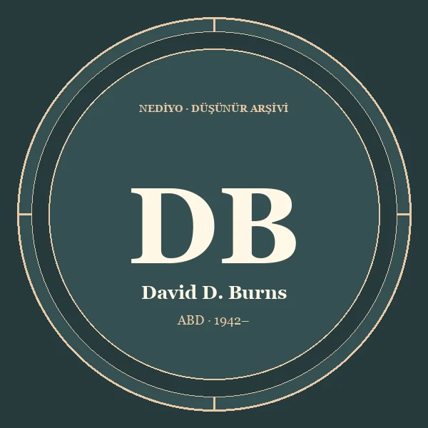 David D. Burns düşünür portresi
