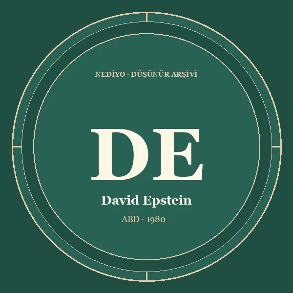 David Epstein düşünür portresi
