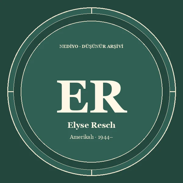 Elyse Resch düşünür portresi