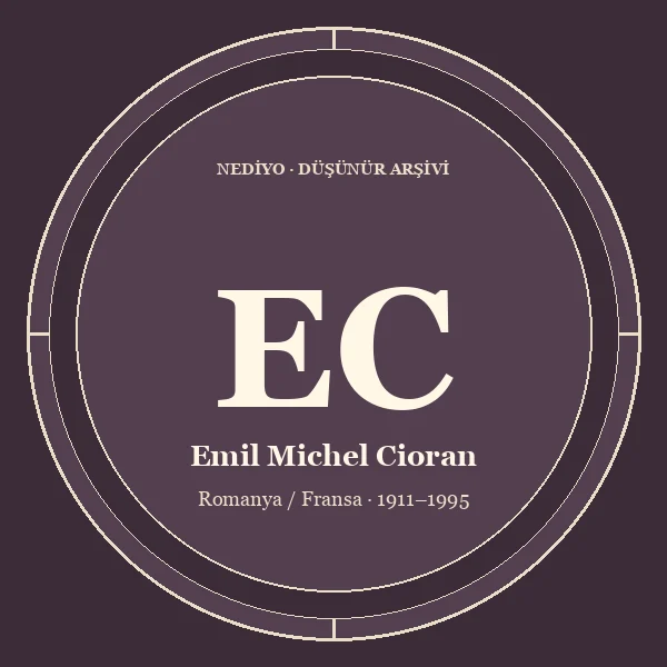 Emil Michel Cioran düşünür portresi
