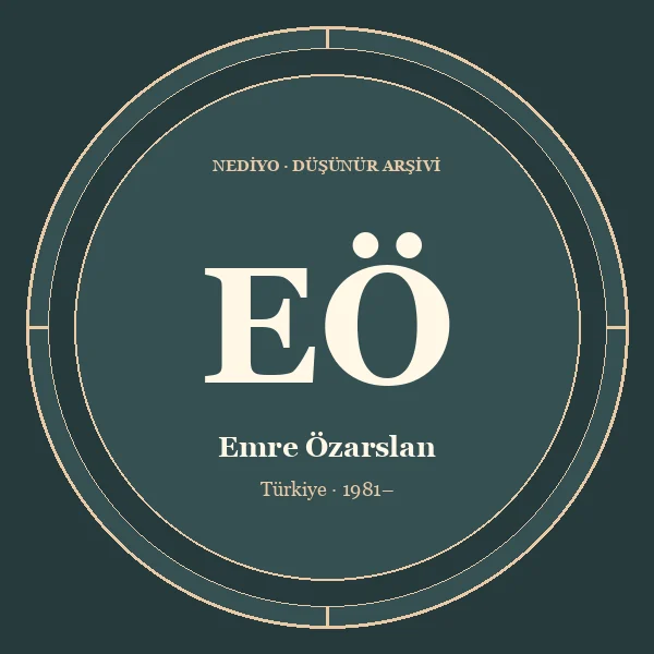 Emre Özarslan düşünür portresi