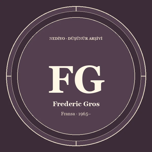 Frederic Gros düşünür portresi