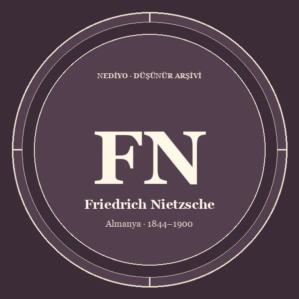 Friedrich Nietzsche düşünür portresi