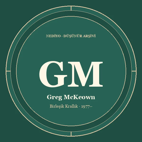 Greg McKeown düşünür portresi
