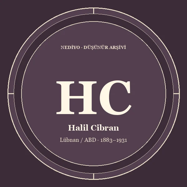 Halil Cibran düşünür portresi