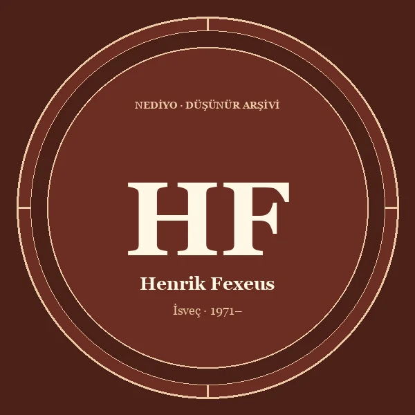 Henrik Fexeus düşünür portresi