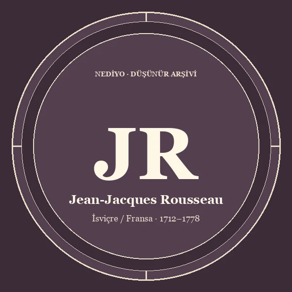 Jean-Jacques Rousseau düşünür portresi