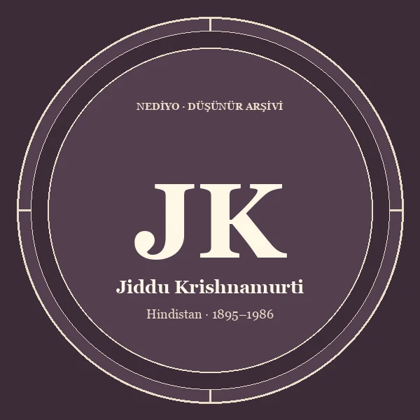 Jiddu Krishnamurti düşünür portresi