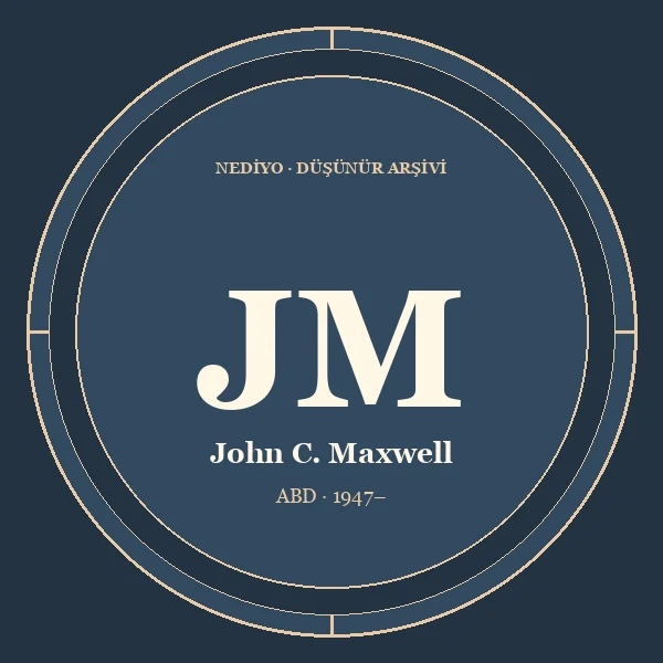 John C. Maxwell düşünür portresi