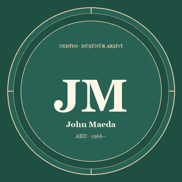 John Maeda düşünür portresi