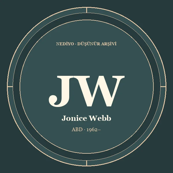 Jonice Webb düşünür portresi