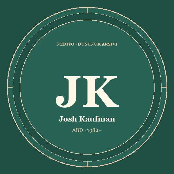 Josh Kaufman düşünür portresi