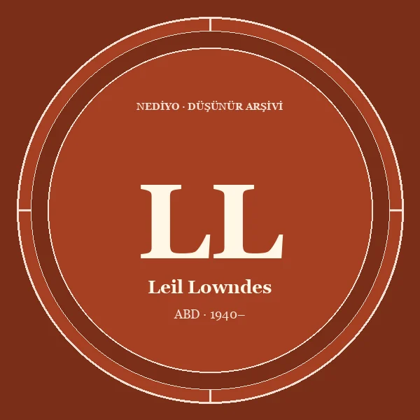 Leil Lowndes düşünür portresi