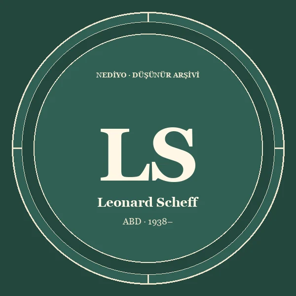 Leonard Scheff düşünür portresi