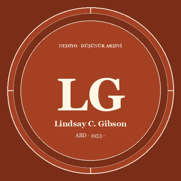 Lindsay C. Gibson düşünür portresi