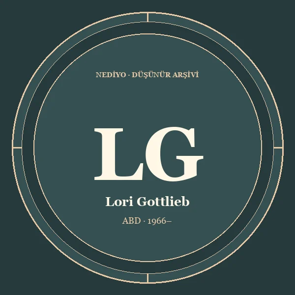 Lori Gottlieb düşünür portresi
