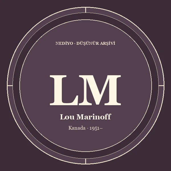 Lou Marinoff düşünür portresi