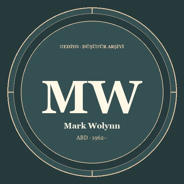 Mark Wolynn düşünür portresi