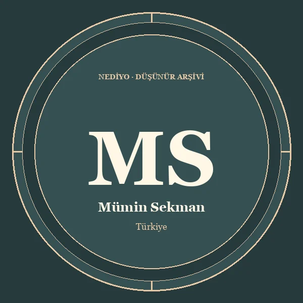 Mümin Sekman düşünür portresi