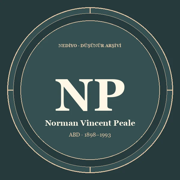 Norman Vincent Peale düşünür portresi