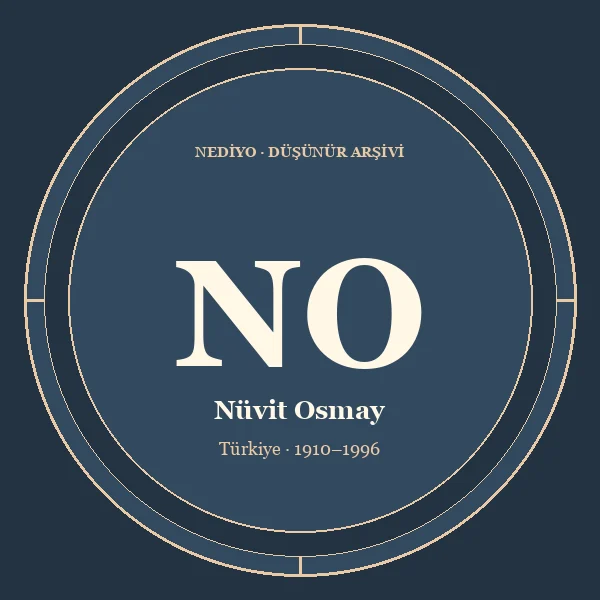 Nüvit Osmay düşünür portresi