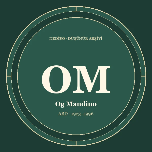 Og Mandino düşünür portresi