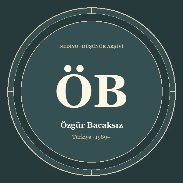 Özgür Bacaksız düşünür portresi