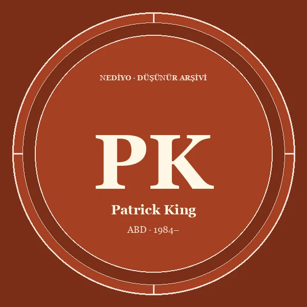 Patrick King düşünür portresi