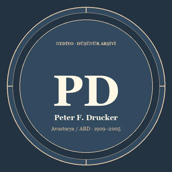 Peter F. Drucker düşünür portresi
