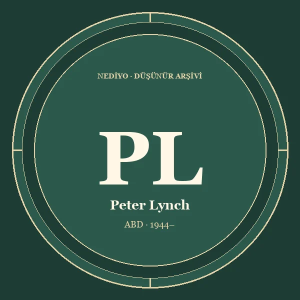 Peter Lynch düşünür portresi