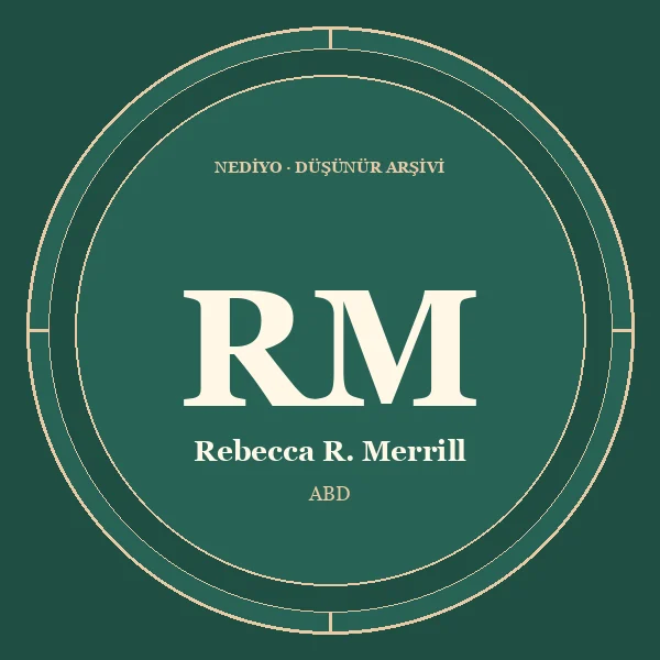 Rebecca R. Merrill düşünür portresi