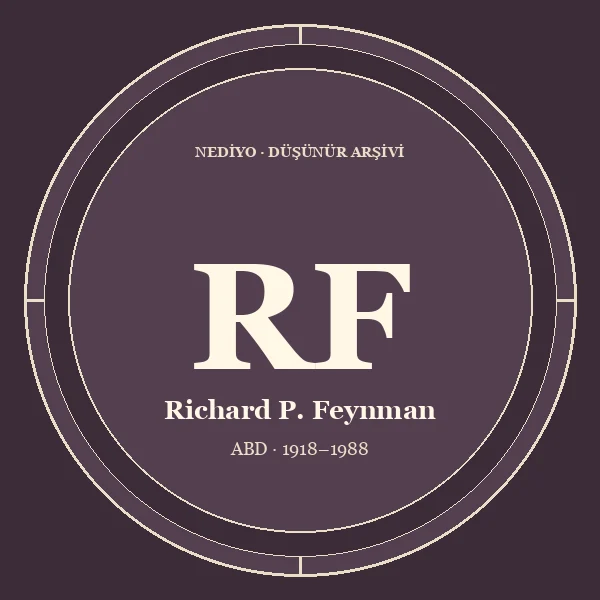 Richard P. Feynman düşünür portresi