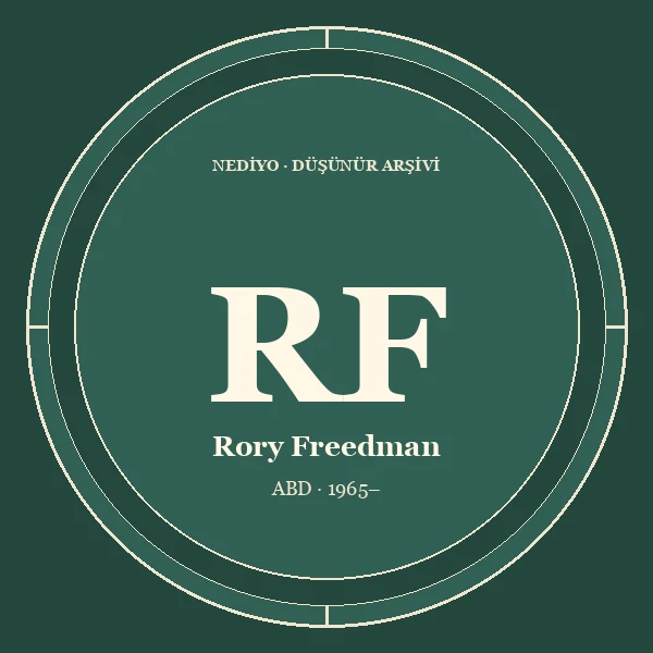 Rory Freedman düşünür portresi